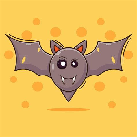 Cute Cartoon Bat Vector Icon Logo Mascot Illustration 30714171 Vector