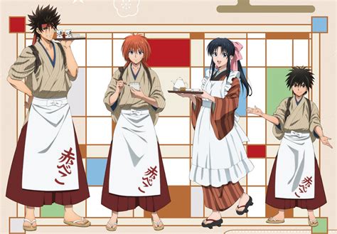 Rurouni Kenshin Himura Kenshin Kamiya Kaoru Myoujin Yahiko Sagara