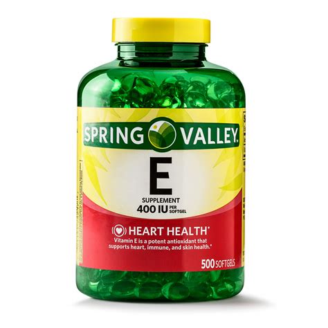 Spring Valley Vitamin E Softgels 400 Iu 500 Count 681131742177 Ebay
