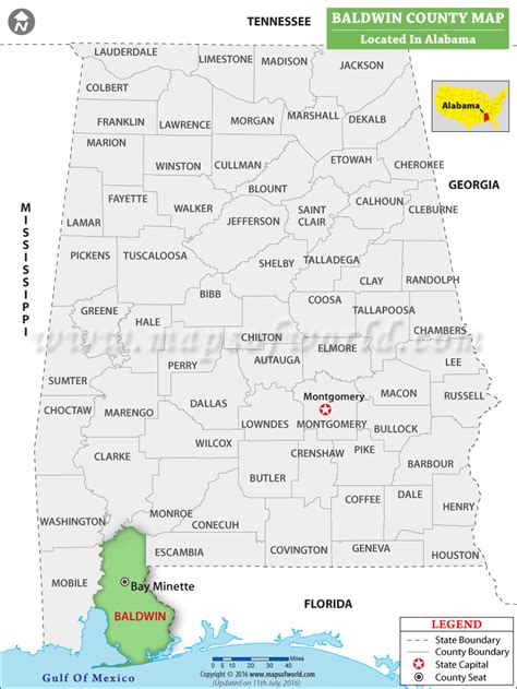 Baldwin County Map Alabama