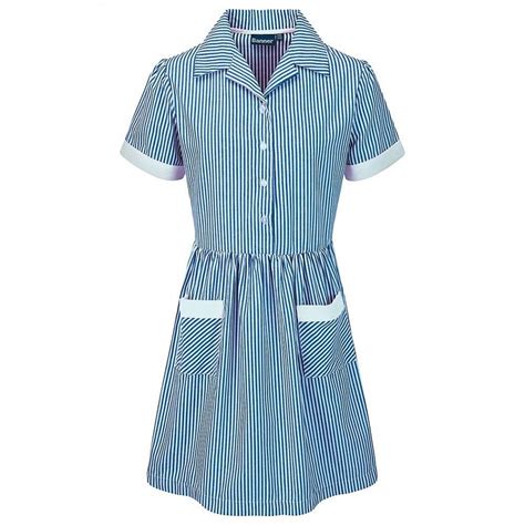 Bluewhite Striped Summer Dress Girls St Annes Catholic Primary