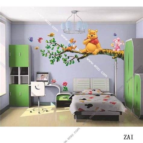 Cute Winnie The Pooh Cartoon Image Wall Poster Kids Bedroom Wall