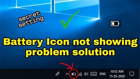 How To Fix Battery Icon Not Showing In Taskbar Windows 108 Battery