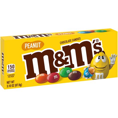 Mandms Peanut Chocolate Candies 31 Oz Theater Box All City Candy