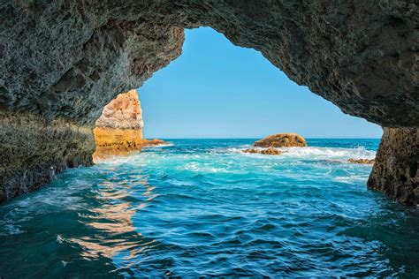 Ocean Cave In Portugal 4k Ultra Hd Wallpaper Background Image