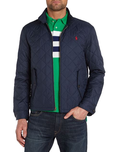 Polo Ralph Lauren Barracuda Quilted Jacket In Blue For Men Lyst