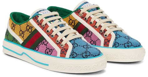 Gucci Tennis 1977 Gg Multicolour Sneakers In Yellow Lyst