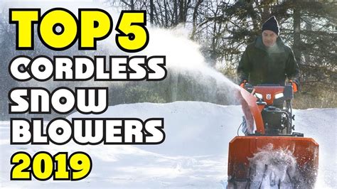 Best Cordless Snow Blowers Of 2023 Cordless Snow Blowers Buying Guide