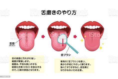 How To Clean Your Tongue Vector Illustration Stock Illustration Download Image Now Istock