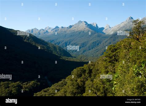 The Peaks Of The Humboldt Mountains Over The Hollyford Valley Near