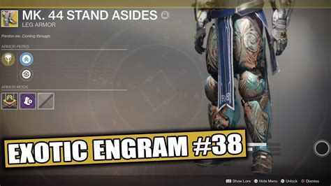Destiny 2 Curse Of Osiris Exotic Engram 38 Mk 44 Stand