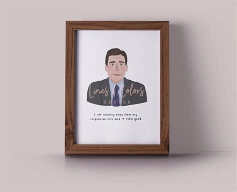 Michael Scott The Office Quote Printable Digital Download Etsy