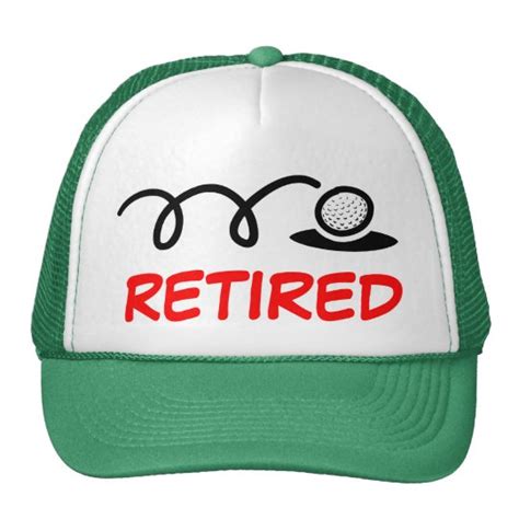 Funny Golf Hat For Retired Men Zazzle