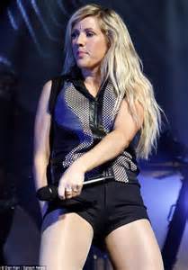 Ellie Goulding Highlights Her Athletic Legs As She Performs In Atlanta Daily Mail Online