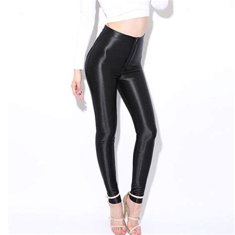 2021 New Fashion Womens Skinny Disco Pants Women High Waisted Fashion Sexy Lady Trousers Pants