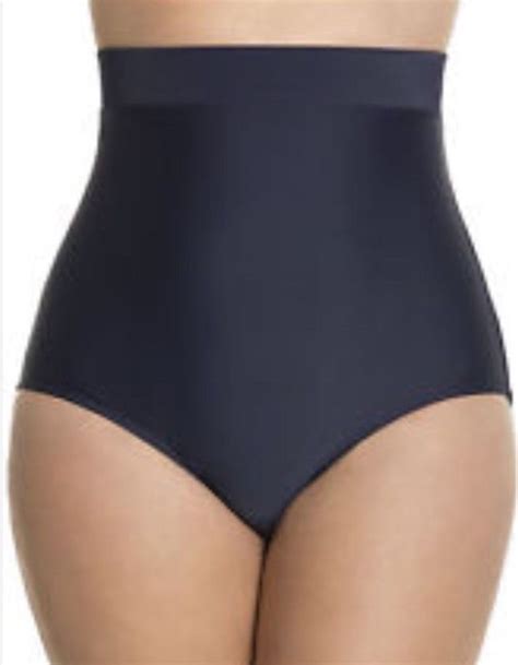 Lane Bryant Tummy Control Ultra High Waist Swim Brief Bottom Navy Size 24 Plus Size