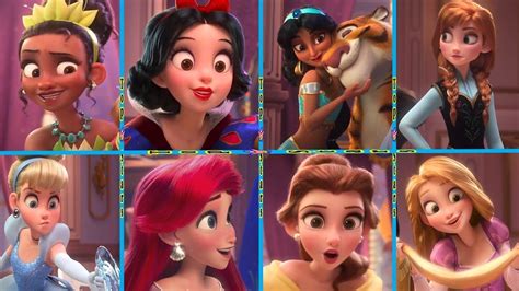 all disney princesses in 3d from ralph breaks the internet wreck it ra all disney