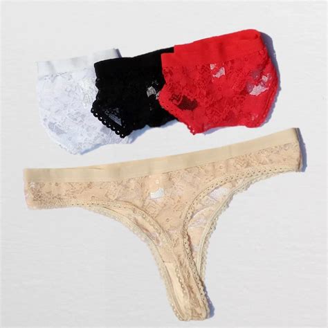 1pc Fashion Women Diaphanous Lace G String T Back Panties Sexy Ladies Comfortable Underwear T