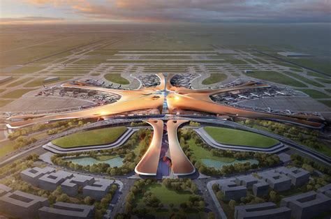 Čína otevřela největší letiště světa připomínající mořskou hvězdici