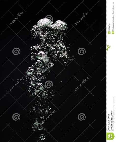 Water Bubbles On Black Background Royalty Free Stock