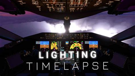 30 Minutes Flight Timelapse In Thunderstorms And Lightning Boeing 787