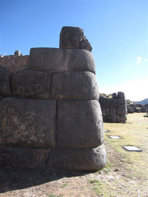 Cusco Peru The Impressive Interlocking Stone Walls Of Incan Ruins