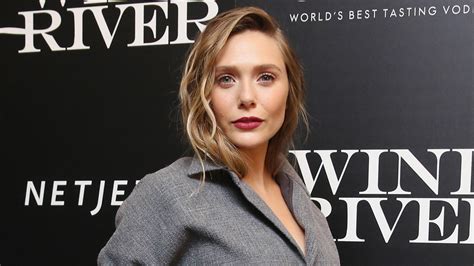 Elizabeth Olsen In Dior Couture Pants At Wind River Nyc Screening