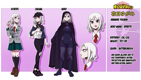 Oc Bnha Haname Character Sheet By Asraunown On Deviantart Karikatür Anime Karikatür Çizimler