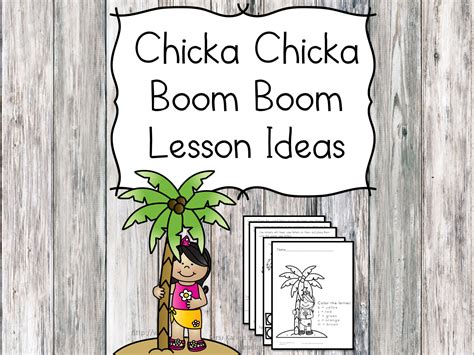 I'll beat you to the top of the coconut tree! Chicka Chicka Boom Boom Lesson