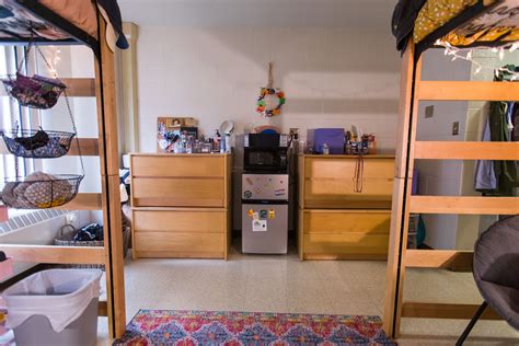 this is a very common setup when both residents choose to loft their beds in 2021 residence