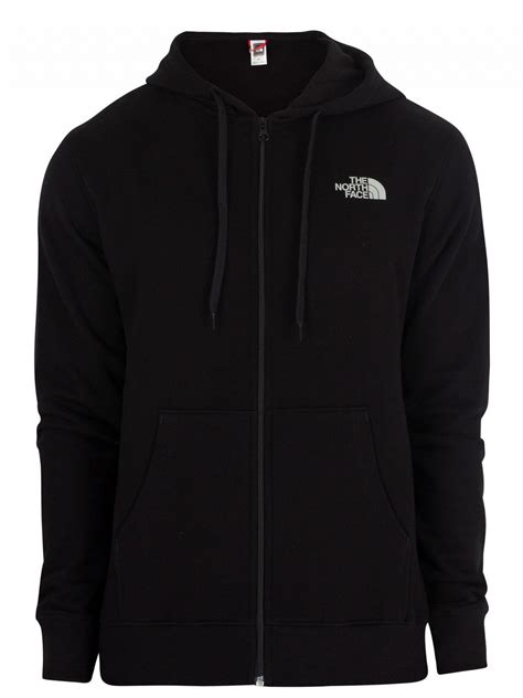 The North Face Cotton Open Gate Full Zip Hoodie In Black For Men Lyst
