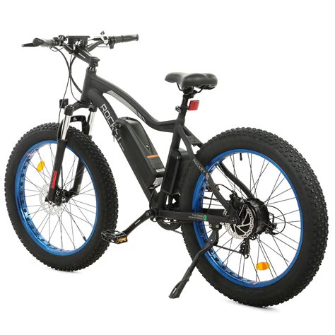 Rocket Fat Tire Beach Snow Electric Bike Blue Ecotric Bikes