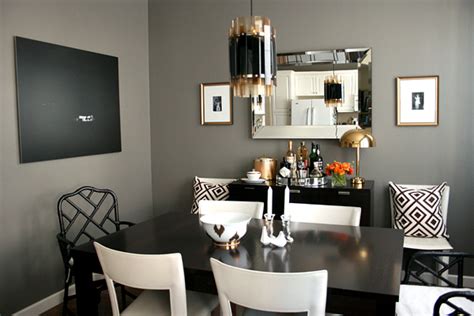 Grey Walls Contemporary Dining Room Ralph Lauren