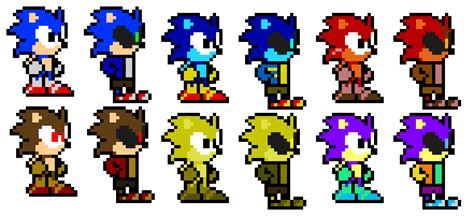 Sonic The Hedgehog And Sonictale Aus Pixel Art Maker