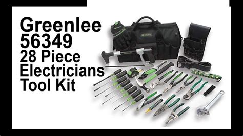 Greenlee 56349 28 Piece Electrician Kit Youtube
