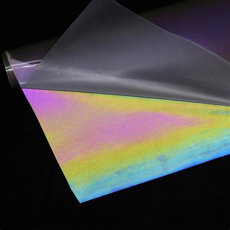 Rainbow Reflective Vinyl Heat Transfer Film Vinyl For Textlie China