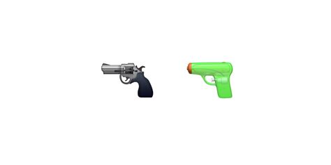 B Emoji Apple And The Gun Emoji