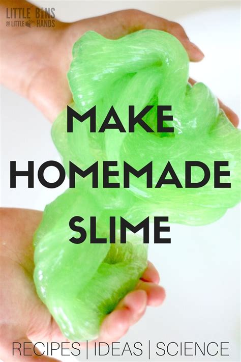 Homemade Slime Recipe For Making Slime With Kids