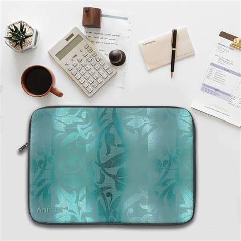 Teal Laptop Or Ipad Sleeve In Sizes 12 13 Etsy Macbook Covers
