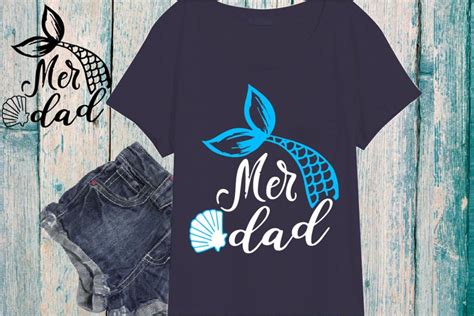 Mer Dad Mermaid Svg Be A Mermaid Sea Fathers Day 881s
