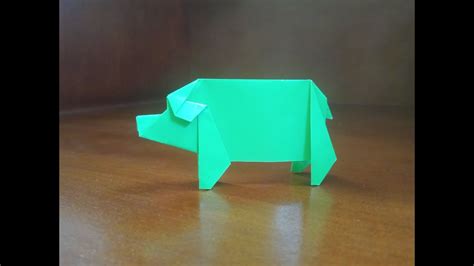 Origami Pig How To Make Pig Youtube