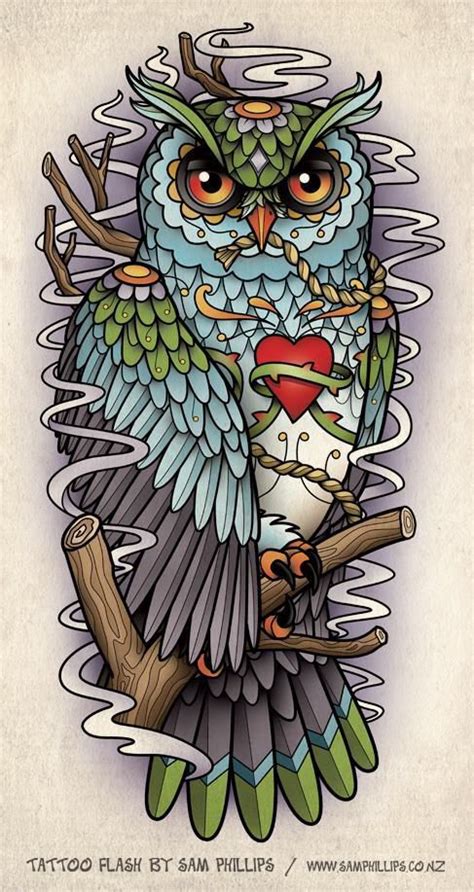 Owl Tattoo Design Sugar Skull Owl Owl