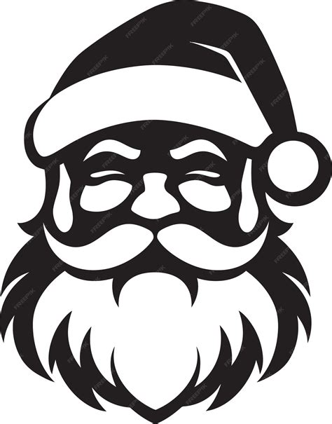 Premium Vector Polar Claus Appeal Vector Black Cool Santa Cool Yule