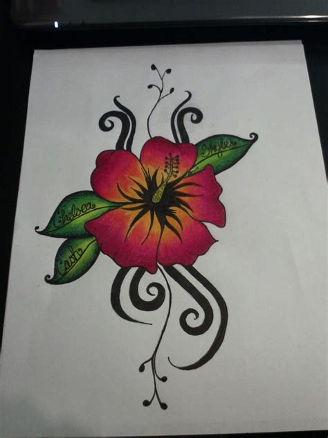 Hibiscus flower tattoos hibiscus flowers flower tattoo meanings flower tattoo designs design web tribal tattoos for women schulter tattoo tattoo tribes: Hibiscus tribal tattoo by ashiekinns on DeviantArt