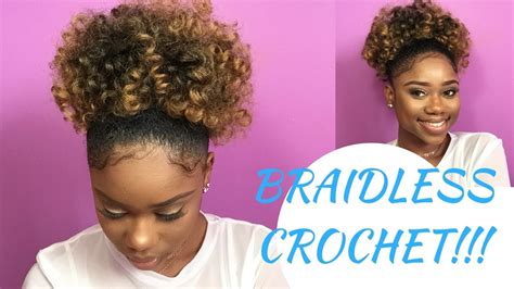 BRAIDLESS CROCHET HIGH PUFF Jamaican BOUNCE Crochet Braiding Hair YouTube