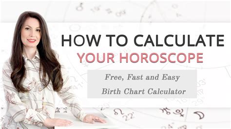 ⭐️ How To Calculate Your Horoscope Free Fast And Easy Birth Chart Calculator ⭐️ Youtube
