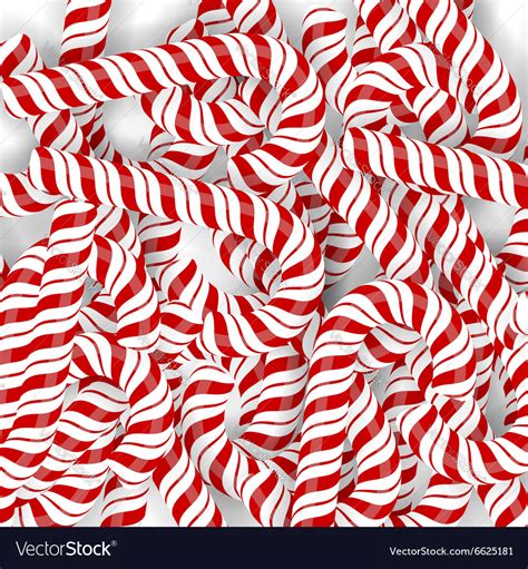 Candy Canes Pattern Royalty Free Vector Image Vectorstock