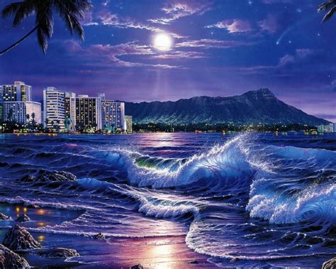 Hawaii Night Wallpapers Top Free Hawaii Night Backgrounds