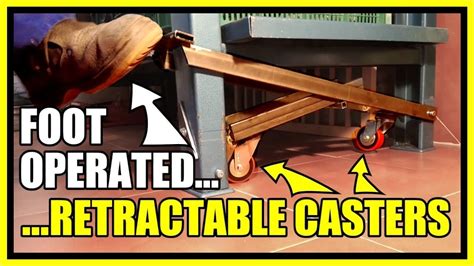 Retractable Casters 👌 Effortlessly Foot Operated Youtube