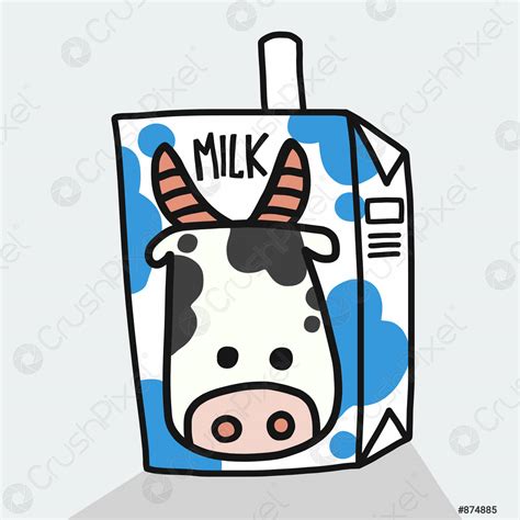 milk box cartoon vector illustration doodle style stock vector 874885 crushpixel